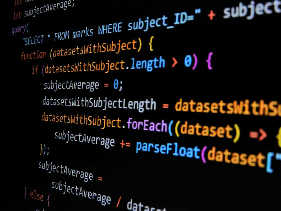 coding project on screen