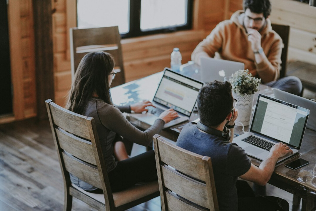 team meeting with developers